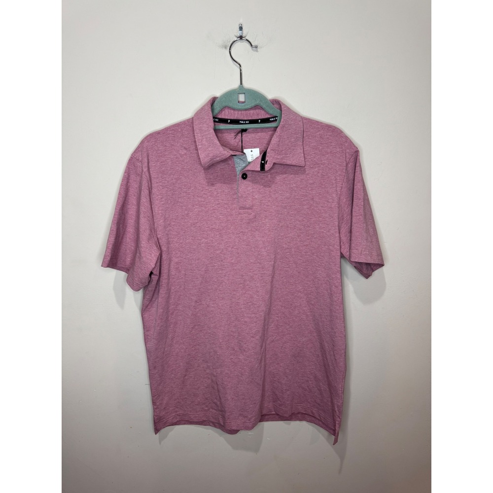 Public Rec Go-To Polo Heather Pink sz M‎ NWT